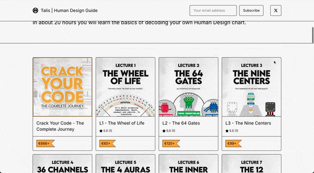 Human Design Lectures and Courses by Talis, The Human Design Guide